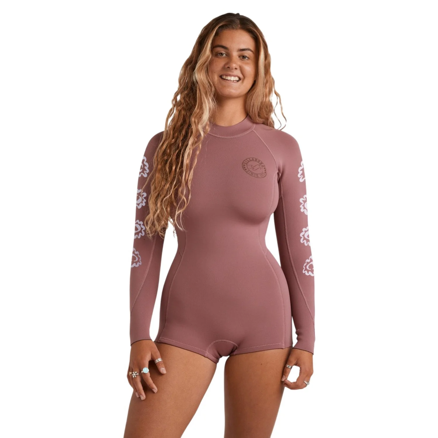 Billabong | Shorty à Manches Longues Femme Spring Fever Natural Back Zip - 2/2mm - Image 2