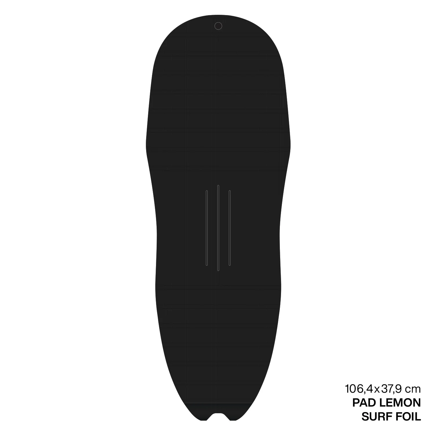 GONG | EVA Surf Foil Ridge Traction Pad Shape Lemon - Image 2