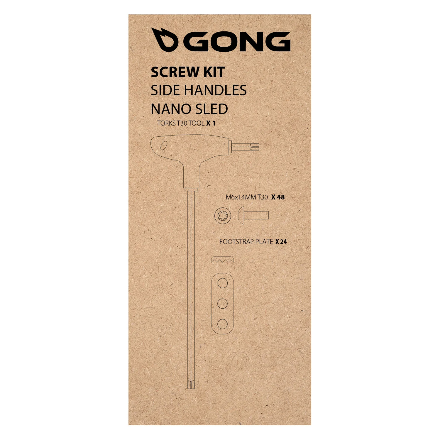 GONG | Kit complet de poignées à vis pour Nano Sled - Image 2