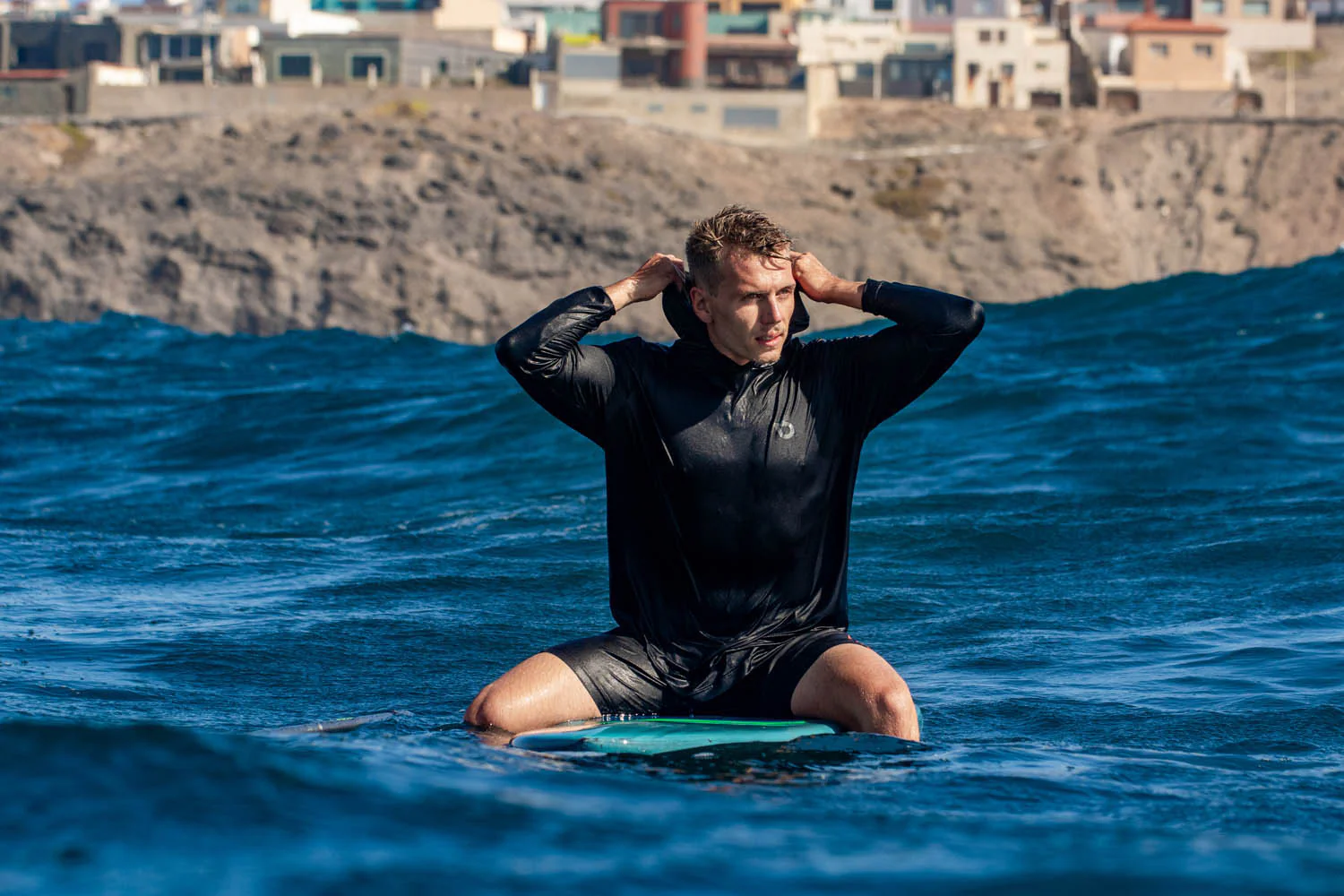 GONG | T-shirt Lycra UPF 50+ Eco Sunguard Longsleeves Hooded - Image 12
