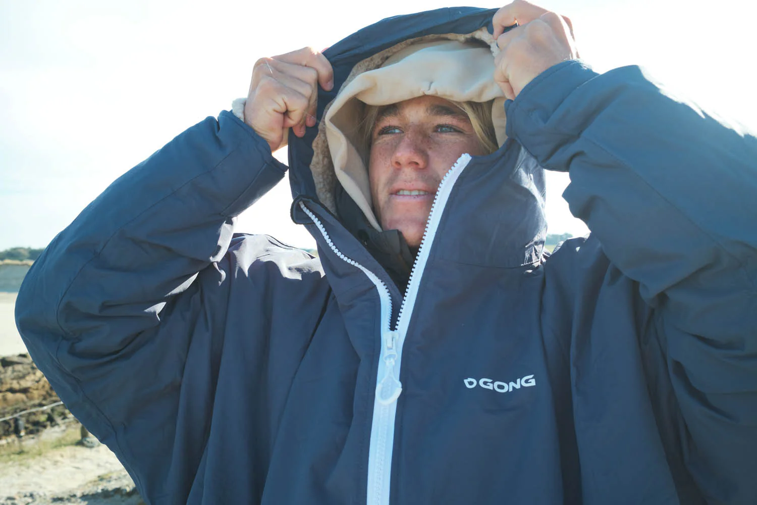 GONG | Poncho Dryfleece Imperméable Bleu - Image 16