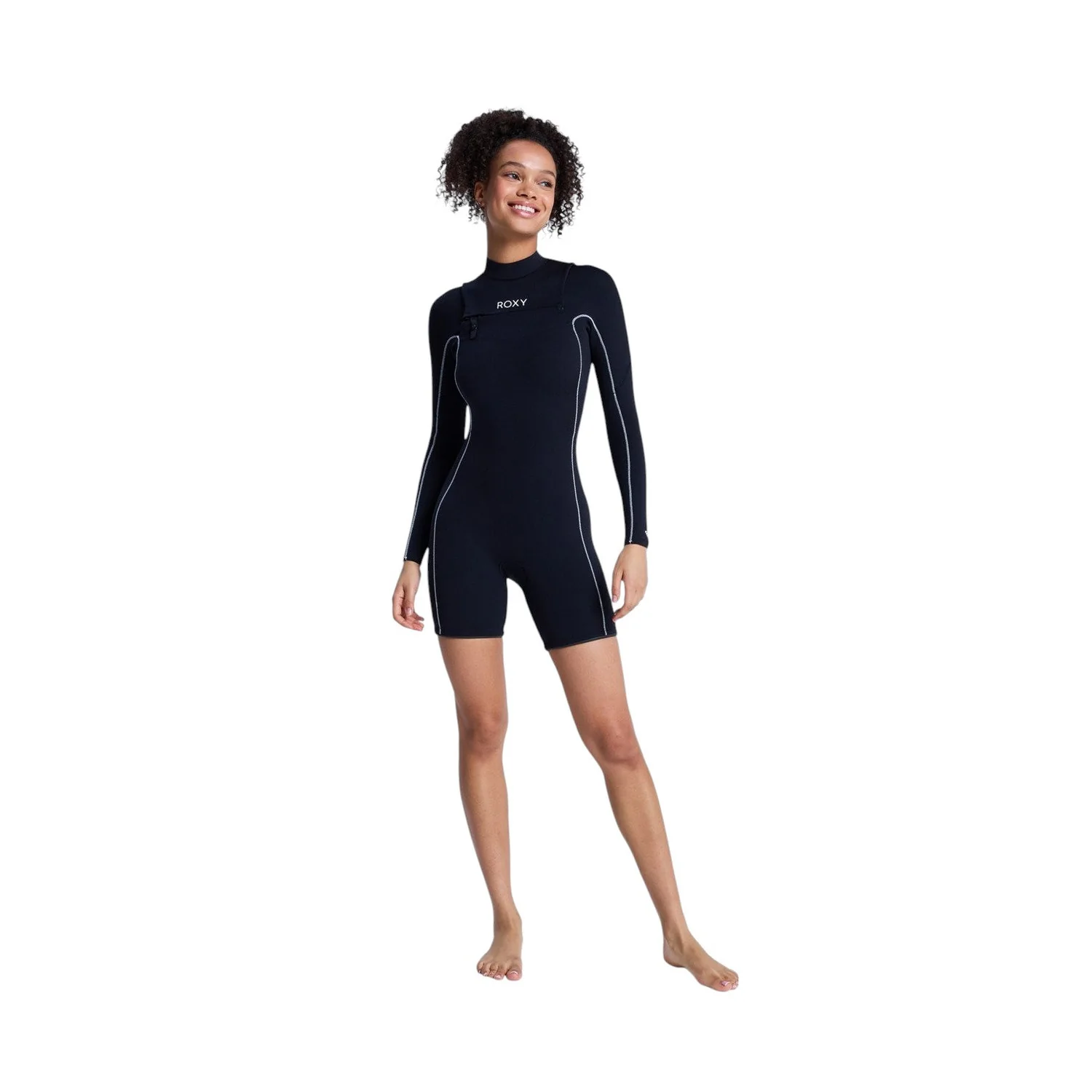 Roxy | Shorty à Manches Longues Femme Elite Xtra Stretch Chest Zip - 2/2mm - Image 2