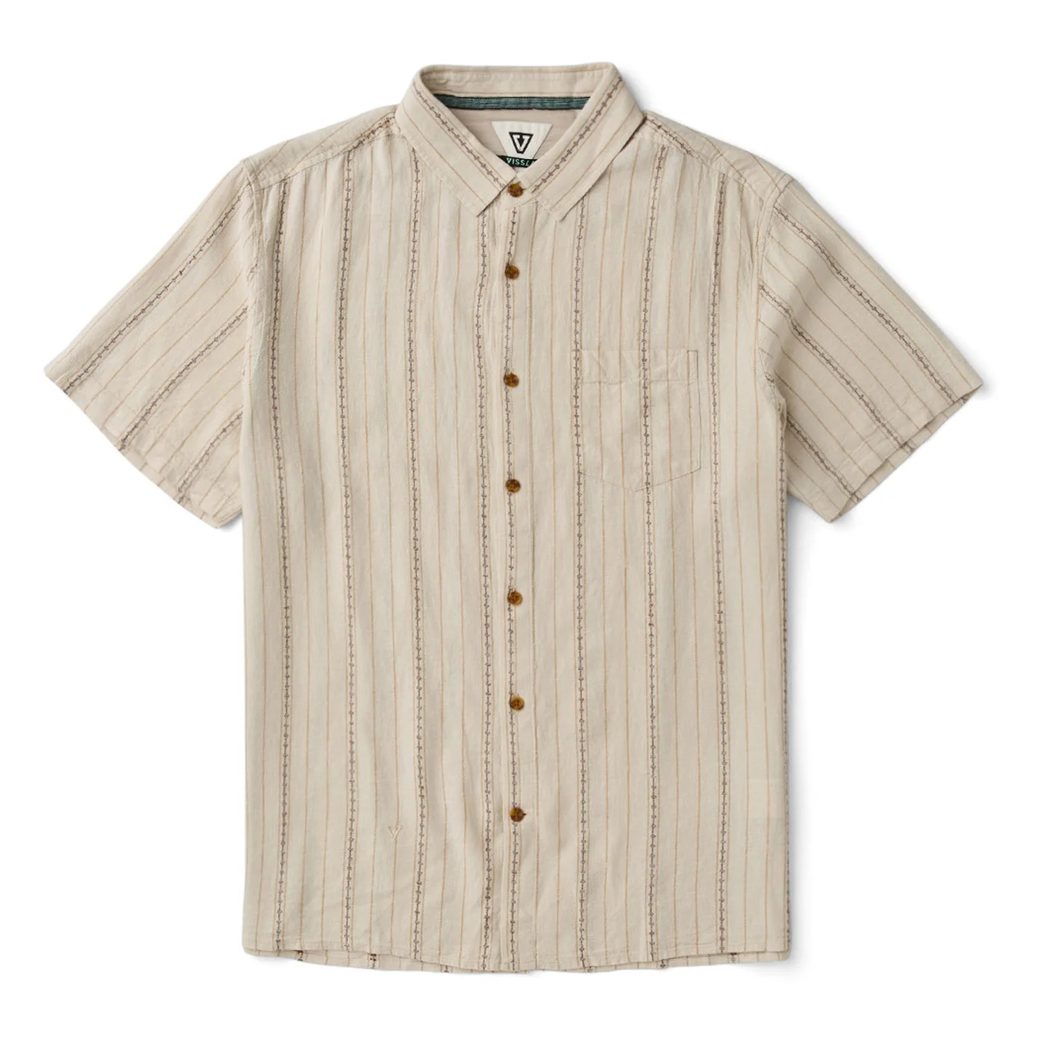 Vissla | Chemise à Manches Courtes Homme Linen Pin