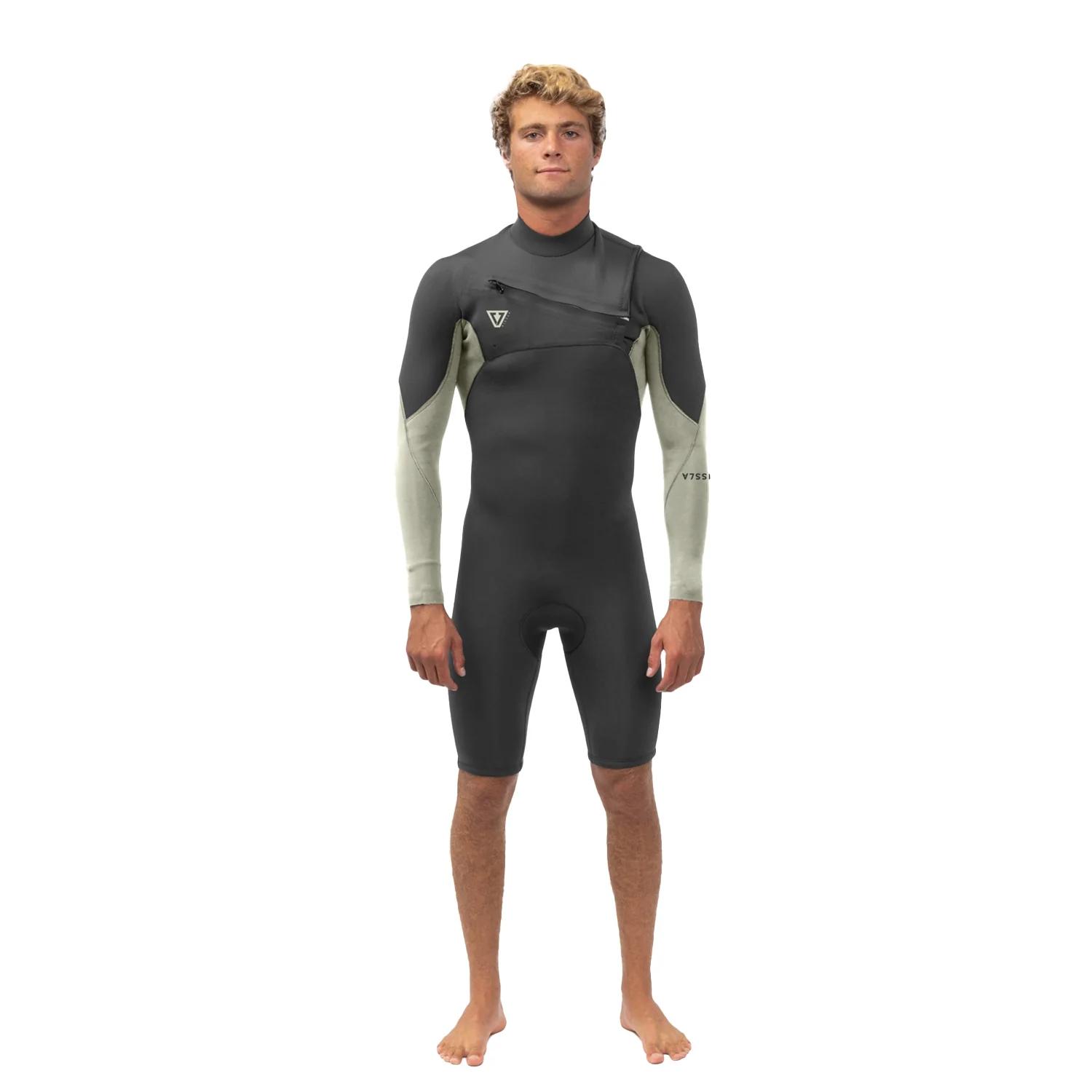 Vissla | Shorty à Manches Longues Homme Natural Seas Front Zip - 2/2mm - Image 7